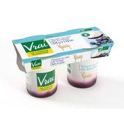 yaourt au lait de brebis sucré,à la myrtille