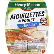 Aiguillettes tranchées de poulet grille – 25 % de sel