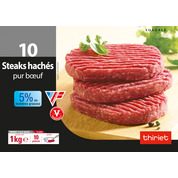 Steaks hachés pur boeuf 5% mg