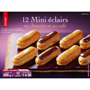 Mini éclairs au chocolat et au café