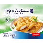 Filets de cabillaud façon fish and chips