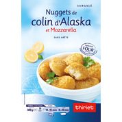 Nuggets de colin d’Alaska et mozzarella