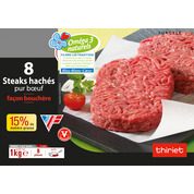 Steaks hachés pur boeuf, façon bouchère