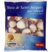 Noix de saint-jacques avec corail