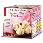 Rochers glacés chocolat blanc framboise