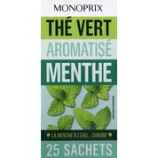 Thé vert aromatisé à la menthe