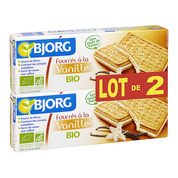 Bjorg fourres vanille lot 2x225g