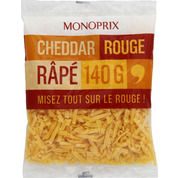 Monoprix cheddar rouge rapé-mon