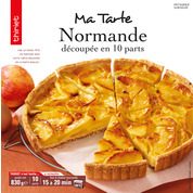 Tarte normande prédécoupée