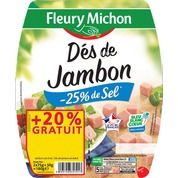 Dés de jambon – 25 % de sel