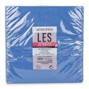 50 serviettes double épaisseur, bleu nuit, 33x33cm