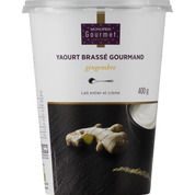 Yaourt brassé gourmand gingembre au lait entier et crème