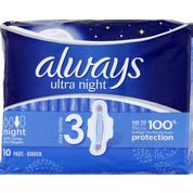 Serviettes hygiéniques Ultra Night