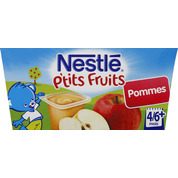 Nestle p’tits fruits pomme