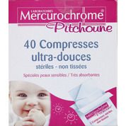 Compresses ultra-douces stériles non tissées peaux sensibles