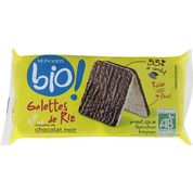 Galettes de riz nappées de chocolat noir bio