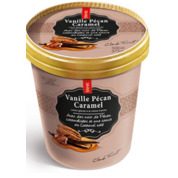 Crème glacée à la crème fraîche – pécan caramel salé