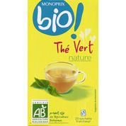 Thé vert nature issue de l’agriculture biologique