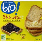 Biscottes au germe de blé bio
