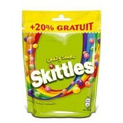 Skittles gouts fruits acidulés pochon de 174 grammes + 20% gratuit