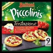 Piccolinis tomates séchées & courgettes, sauce à la crème fraîche, ail et herbes