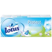 Mouchoirs lotus protect, réduit bactéries et virus directement dans le mouchoir.