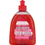 Liquide vaisselle ultra concentré framboise fleur de cerisier