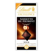 Chocolat noir, extra-fin traditionnel, aux éclats de noisettes du piémont