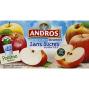 Compotes dessert fruitier sans sucre ajoutées, pomme nature