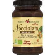 Pâte à tartiner Nocciolata bio sans lait