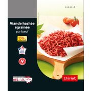 Viande hachée égrainée pur boeuf 15% mg