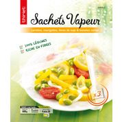 Sachets vapeur carotte, courgettes, fèves de soja et tomates cerise