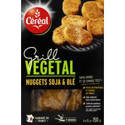 Nuggets soja & ble, riche en protéines et source de fibres, sans colorant,sans conservateur et sans huile de palme