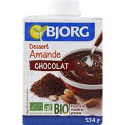 Dessert amande chocolat bio