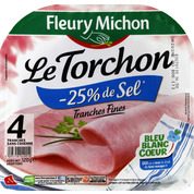 Jambon sans couenne réduit en sel