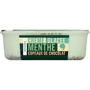 Crème glacèe menthe copeaux de chocolat