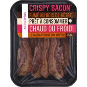 Crispy bacon fumé au bois de hêtre, consommer chaud ou froid