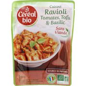 Cuisiné Ravioli tomates, tofu & basilic bio