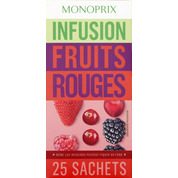 Infusion fruits rouges