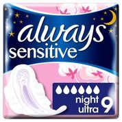 Serviettes hygiéniques Ultra Sensitive Night