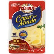 Emmental tranches coeur de meule tendre et fruité