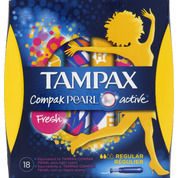 Tampons Pearl Active Fresh régulier