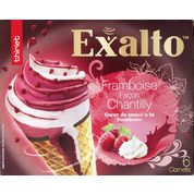 Cornets Exalto framboise façon chantilly