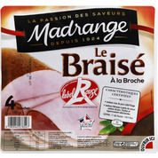 Jambon a la broche sans couenne label rouge – 4 tranches