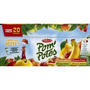 Pom’potes multivarietes 4 parfums (pomme poire, pomme abricot, pomme banane, pomme fraise)