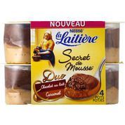 Mousse chocolat au lait et caramel