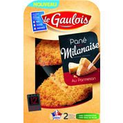 Panés Milanaise au parmesan