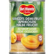 Abricots demi-fruits au sirop léger