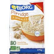 Porridge 3 céréales bio
