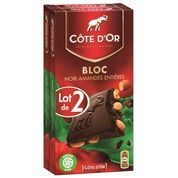 Cote d’or 2x180g bloc noir amande